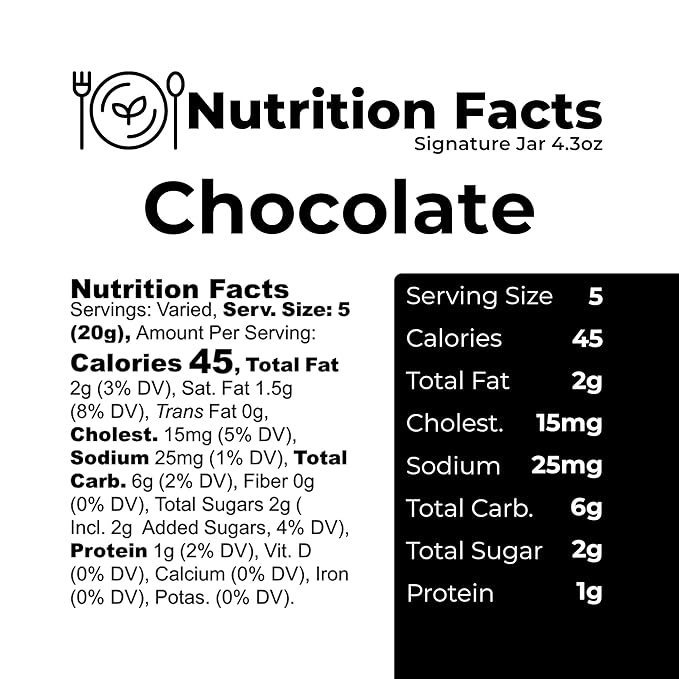 The Panza Chocolate Gourmet Cookie Snack Thin & Crispy | Organic, Non-GMO, 100% Natural Ingredients | Signature Jar 4.3 oz