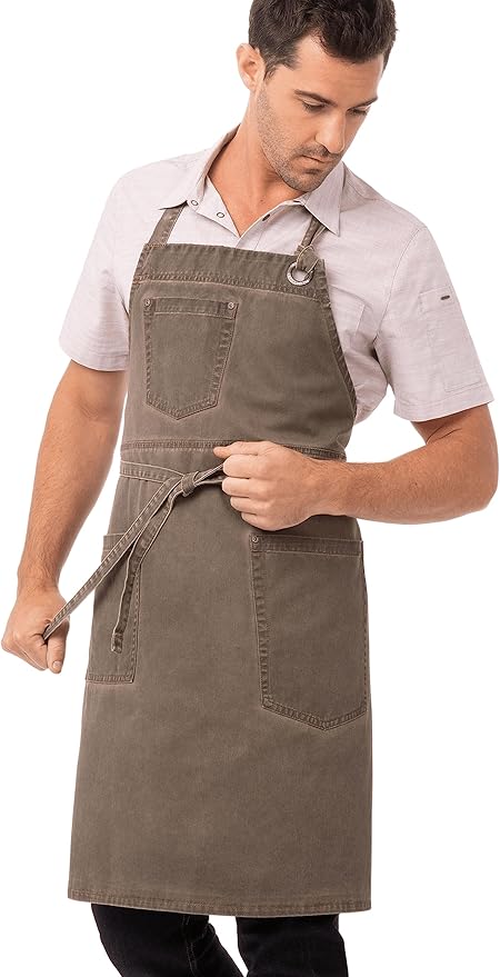 Chef Works Unisex Dorset Bib Apron