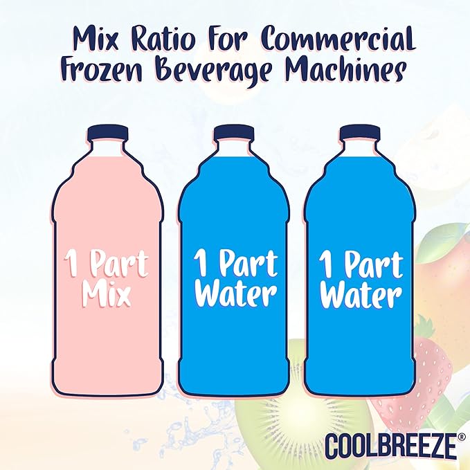 Coolbreeze Beverages Frozen Slushy Flavor Syrups Pick Six Mix & Match / 50+ Flavors Frozen Drink Machine Mix, Smoothie Blends, Granita Slush, Snowcone Flavor Syrups - Pick 6 Bottles