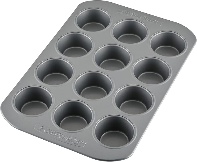 Farberware 12-c. Nonstick Nonstick Bakeware Muffin Pan, Gray
