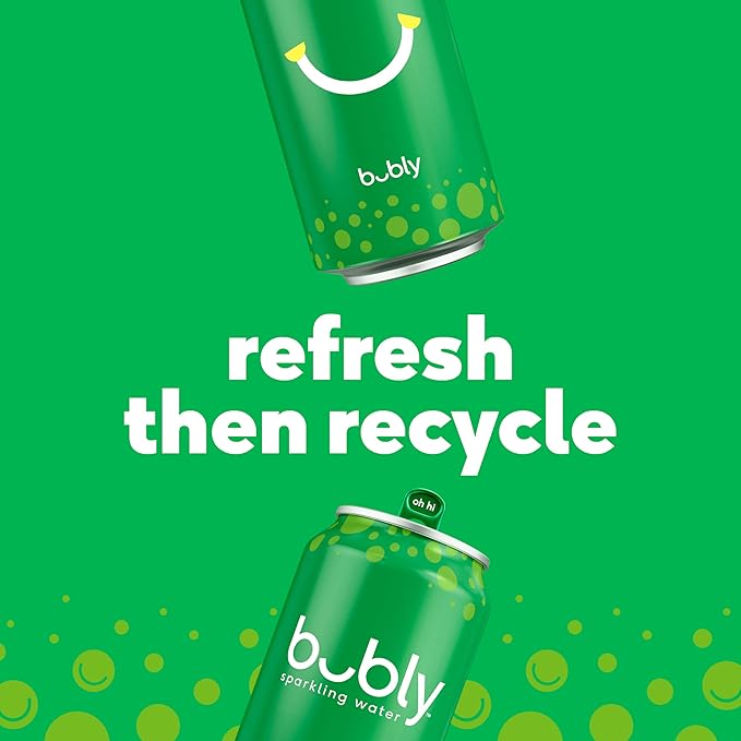 bubly Sparkling Water, Blackberry, Zero Sugar & Zero Calories, Seltzer Water,12 Fl Oz Cans (Pack of 8)