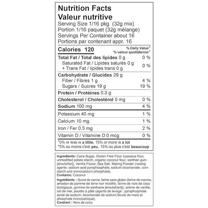 XO Baking Co. Gluten Free Pound Cake Gourmet Cake Mix; Non-GMO; Kosher; Rice Free; Soy Free; Dairy Free; Peanut Free; No Preservatives; No Artificial Flavors or Colors, 18oz (Pack of 6)