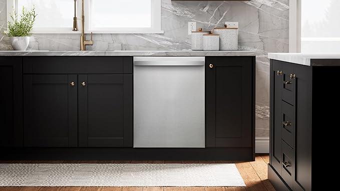 Kenmore Elite 24" Built-In Dishwasher - UltraWash Plus, TurboDry, QuietWash, SmartWash, TurboFlex Third Rack & Reach-Thru Handle - 15 Place Settings - 42 DBA - ENERGY STAR Certified - Stainless Steel