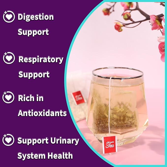 TEARELAE - Marshmallow Root Tea Bags - 2g x 40 Count - Premium Natural Cut & Sifted Althaea Officinalis - Non-GMO - Caffeine-free - Support Digestion & Respiratory