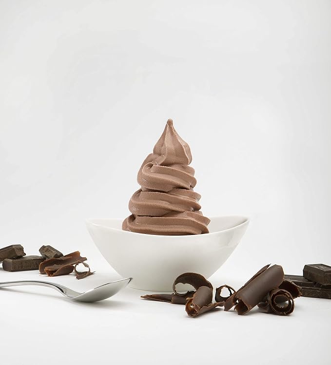 Frostline Chocolate Soft Serve Ice Cream Mix, Lactose & Gluten Free - Just Add Water, Dairy, or Dairy Free Alternative, Use with Blender, Countertop Ice Cream Maker, Soft Serve Machine - 6 lb Bag