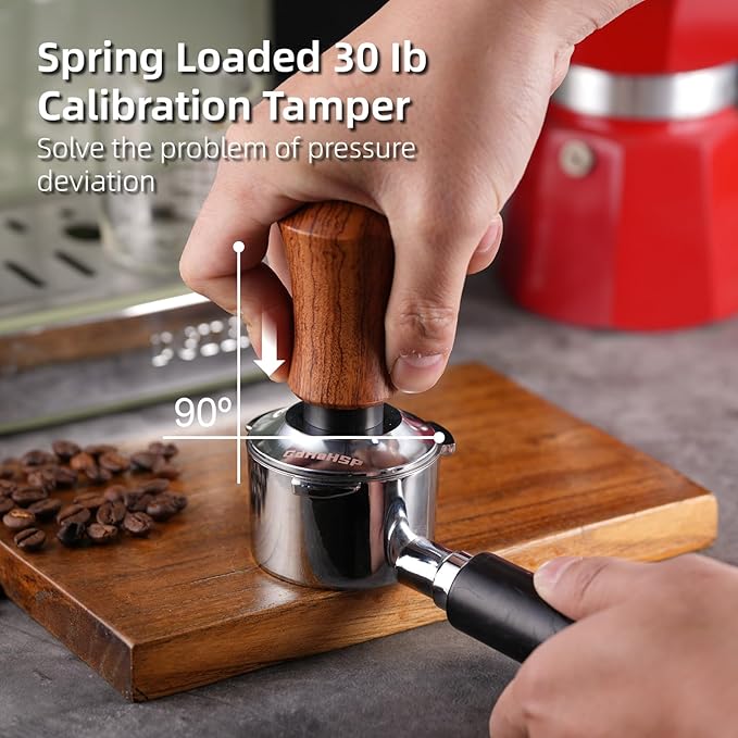 53.5mm Espresso Accessories Kit,Spring Loaded Calibrated Espresso Tamper,Wdt Tool Espresso & Dosing Funnel Set,Coffee Tamper Espresso Machine Accessories For 53.5 mm Portafilter Barista Tools