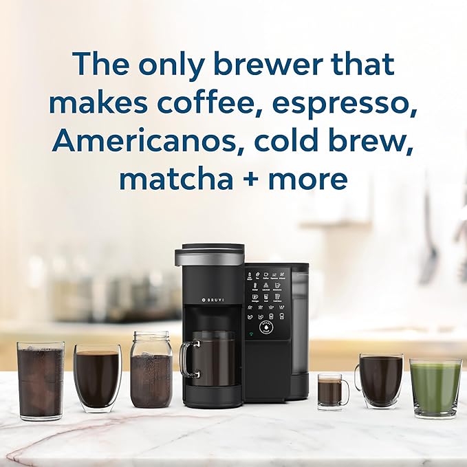 The Bundle | Single-Serve Coffee System | Includes 20 Coffee and Espresso B-Pods Coffee Brewer