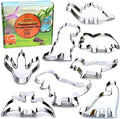 Dinosaur Cookie Cutter Set, 8 Piece, Stainless Steel