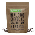 Real Good Coffee Company Uganda Light Roast Coffee Beans - 2 Lb Single-Origin Arabica - Grind at Home, Brew Your Way - Uganda Coffee Whole Bean