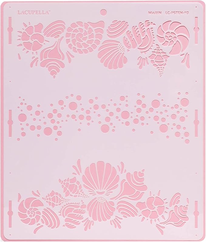 Cake Stencil for Buttercream Cake, Royal Icing, Ganache, Painting, Art and Crafts (Marin)