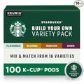 Starbucks Coffee, Keurig K-Cup Pods, Custom Build Your Own Variety Pack, 100 Pods