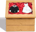 20pcs 7x4.33x1.5 Inch Borwn Cookies Boxes with Window Bakery Boxes Macaron Box Cakesickle Boxes Chocolate Truffle Donut Treat Box for Christmas Valentine's Easter Mother's Day