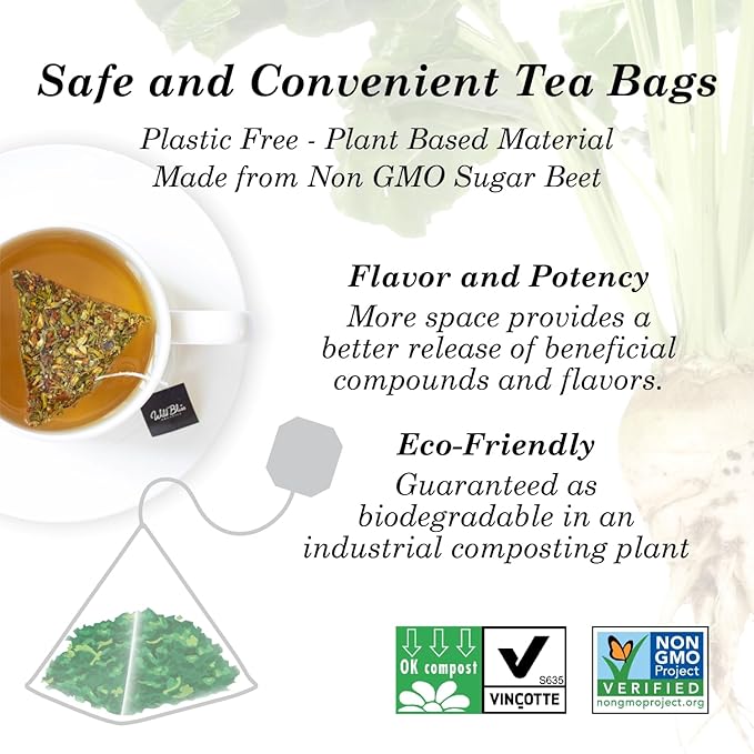 Wild Bliss Organic St Johns Wort Herbal Tea - Caffeine Free Mood Balance Support Tea - Pharmacopoeia Potency - 20 Plant Based Tea Bags