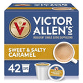 Victor Allen's Coffee Sweet and Salty Caramel Flavored Cappuccino Mix, 42 Count, Single Serve K-Cup Pods for Keurig K-Cup Brewers Brewers (Packaging May Vary)