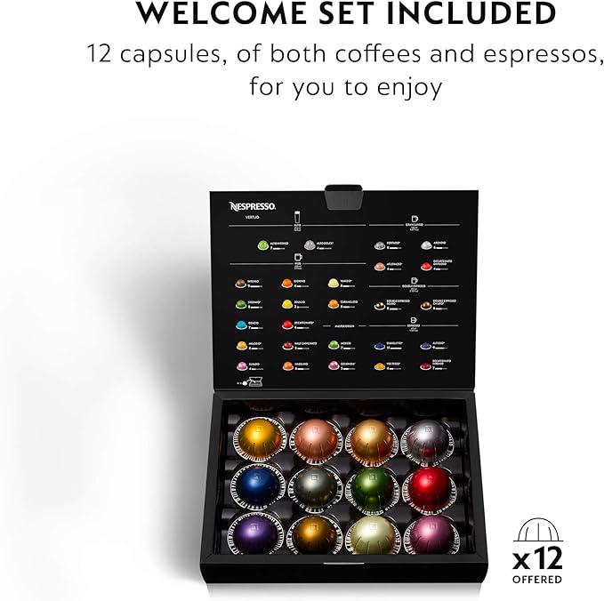 Nespresso Vertuo Coffee and Espresso Machine by De'Longhi,54 oz, Titan,Gray