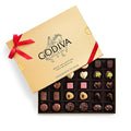 Godiva Red Bow Gold Assorted Chocolate Gift Box, Belgian Dark and Milk Chocolates with Pralinés, Ganaches & Caramels, Gourmet Holiday Gift, Non-GMO & Kosher, 60 Pc