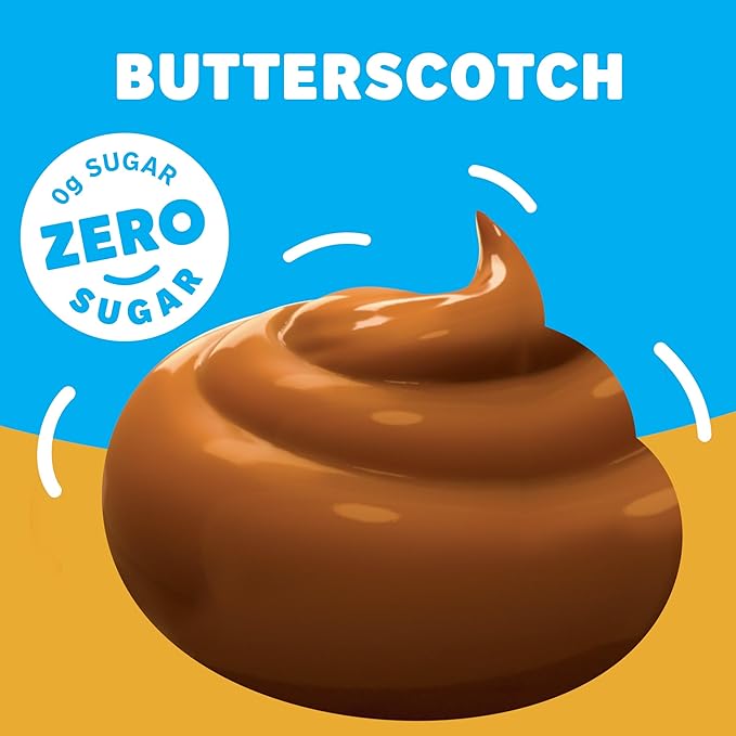 Jell-O Butterscotch Sugar Free & Fat Free Instant Pudding & Pie Filling Mix, 24 ct Pack - 1 oz Boxes, As Seen on TikTok