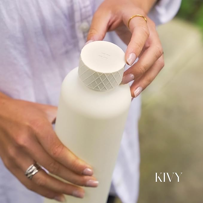 KIVY Slim Water Bottle 50oz [Lightweight & Shatterproof] - Reusable Tritan Water Bottle - Leak Proof Water Bottle for Women & Men - No Spill - Dishwasher Safe‚