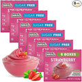 Simply Desserts Strawberry Instant Pudding, Sugar-Free, 6-Pack – Healthy Dessert, Keto Snacks, Vegan & Diabetic-Friendly, Kosher, 1.7 Oz Ea