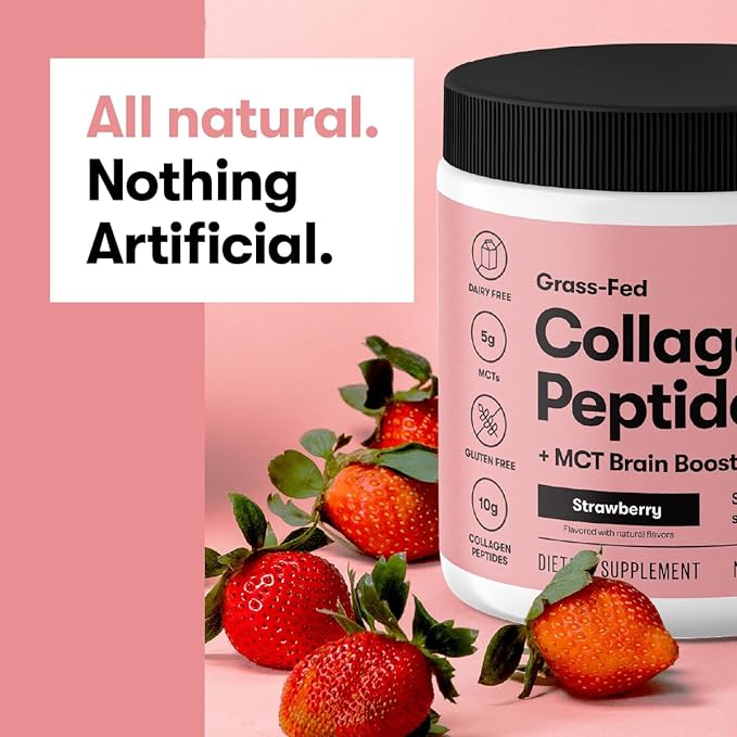 Perfect Keto Collagen Peptides Protein Powder with MCT Oil, Grass Fed, Hydrolyzed Collagen, Type I & III Supplement, Keto Coffee Creamer, Vanilla