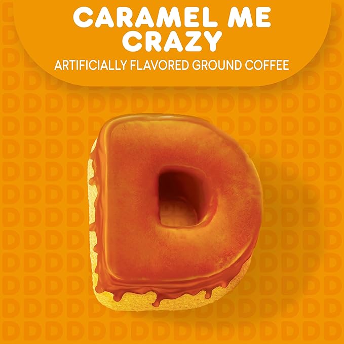 Dunkin' Caramel Me Crazy Flavored Coffee, 60 Keurig K-Cup Pods