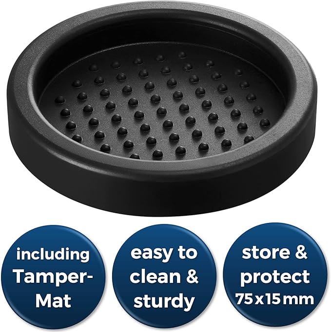 Premium Barista Espresso Tamper Set 53mm Aluminum and Stainless Steel (53mm, Aluminum Handle)