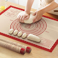 Silicone Baking Mat, Reusable Non-Stick Pastry Mat for Rolling Out Dough, Pizza Crust Pie Baking Mat, Cookies, Cake, Bread, Chocolate, Pastry, Oven Mat
