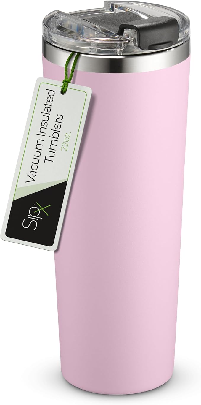SIPX™ Triple-Insulated Tumblers - 22oz. Premium Modern Tumbler With Lid, insulated Cup Keeps Hot For 6 Hours, Stainless Steel Tumbler Made Of Sustainable Material, Coffee Travel Mug For Home & Office