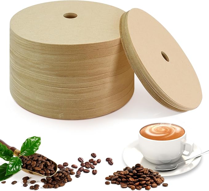 400 Pack Of Natural, Unbleached 3.75-Inch Disposable Coffee Filter Discs, Designed for Percolator Coffee Makers. Ideal for Use At Home, Office, Or Camping.
