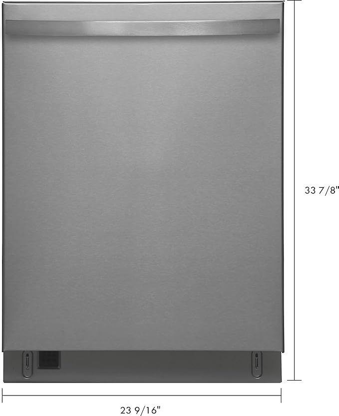 Kenmore 24" Built-in Stainless Steel Tub Dishwasher EasyFlex Third Rack, TurboDry, SmartWash & Reach-Thru Handle-15 Place Settings-45 DBA, Energy Star Certified, Fingerprint Resistant