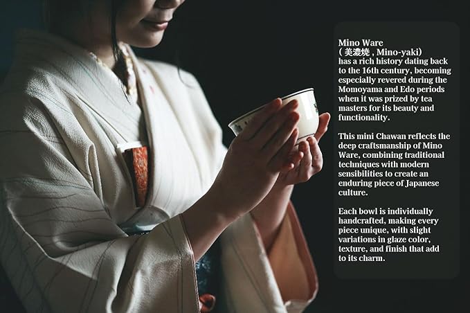Japanese Traditional Handcrafted Mino Matcha Chawan Tea Bowl Cup Ceremony Tableware Pottery (Kurosakin Kesho)