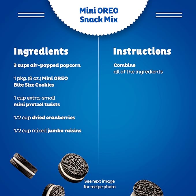OREO Minis Chocolate Sandwich Cookies, 12 - 3 oz Bags