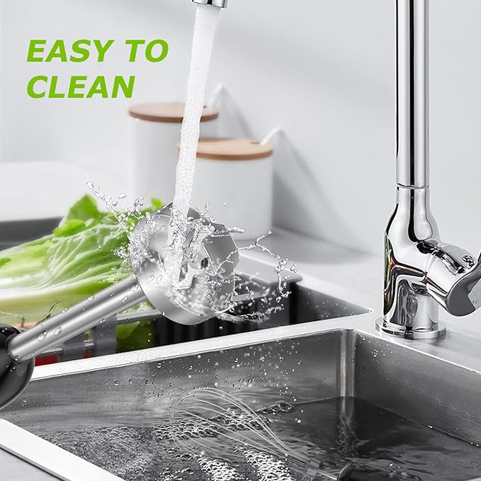 Bonsenkitchen Immersion Handheld Blender with Whisk, 20-Speed & Turbo Mode Hand Blender Stick 500W, 304 Stainless Steel Hand Blender for Soup, Smoothie, Puree, Baby Food