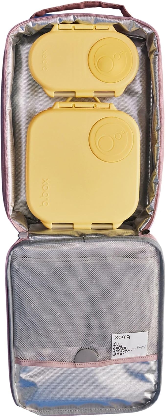 b.box Snack Containers for Kids, Toddler Snack Box Container, Reusable Small Bento Box for Lunch, School & Travel, Leak Proof, BPA free, Dishwasher Safe, Ages 4 months+ (Lemon Twist, 12oz)
