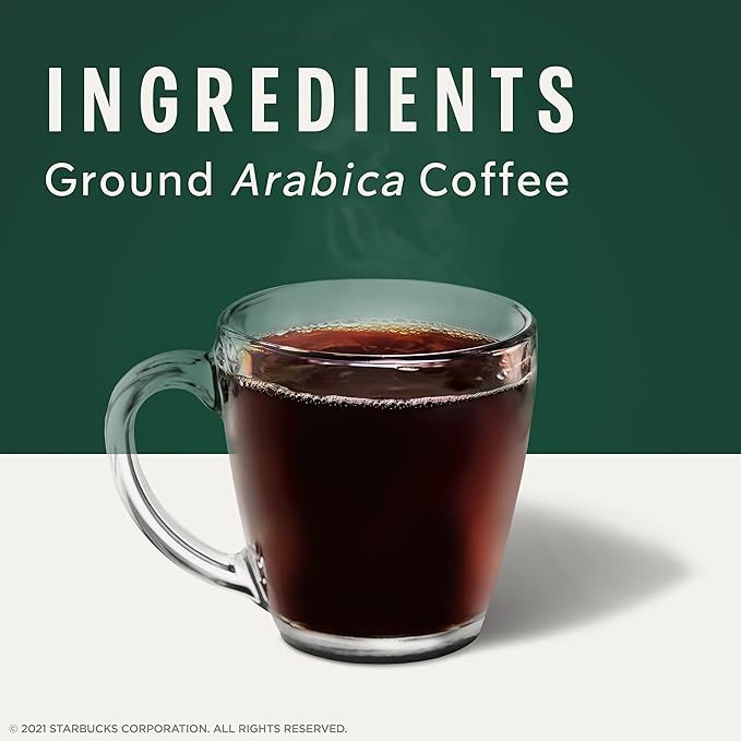 Starbucks K-Cup Coffee Pods, Medium Roast Coffee, Breakfast Blend for Keurig Brewers, 100% Arabica, 6 boxes (60 pods total)