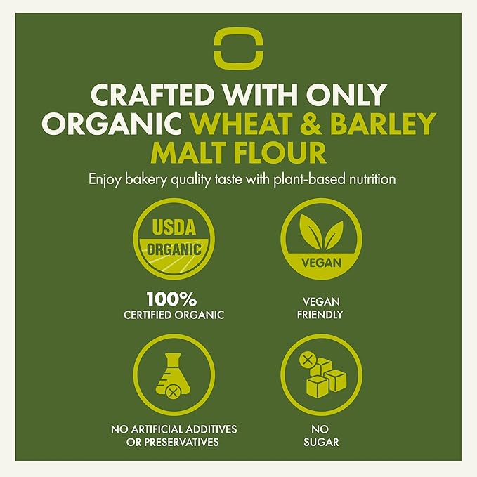 Let’s Bake Bread Organic Focaccia Baking Mix - Soft, Flavorful Italian Bread at Home - USDA Organic, Non-GMO, No Additives, Easy Home Baking, Golden Crust, Fluffy Texture - 17.64 oz (1 Pack)