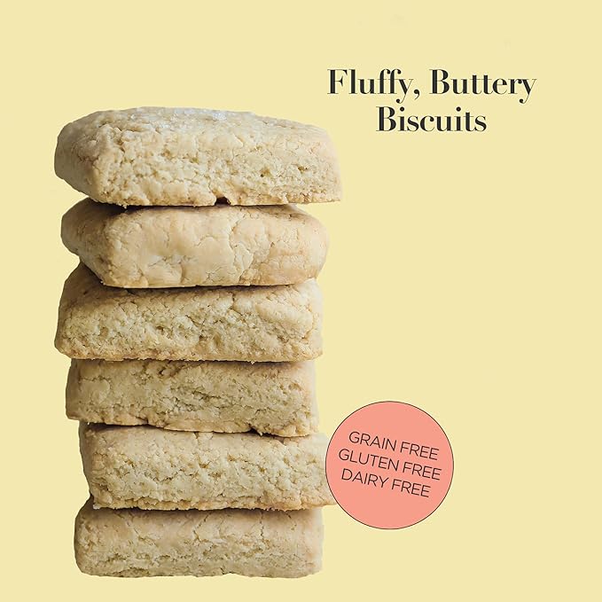 Stellar Eats Grain-Free Biscuit & Scone Baking Mix | Gluten-Free, Dairy-Free, Plant-Based, Paleo-Friendly | Buttery & Decadent Flavor | Almond Flour-Based | Non-GMO Project Verified, Kosher | 10.4 oz | 1 Pack