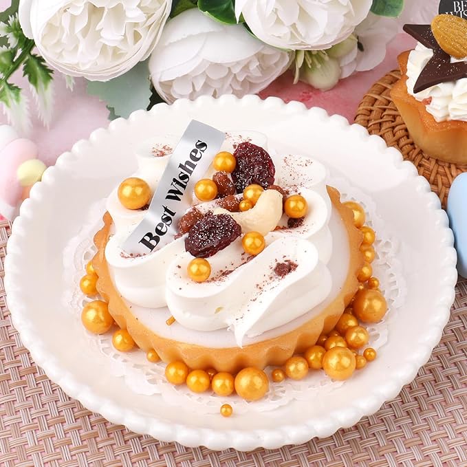 Matte Gold Pearl Sugar Sprinkles, 6 Sizes Mix Edible Sprinkles for Cake Decorating, Wedding Parties Supplies Cupcake Topping Cake Decorations 4.6 oz