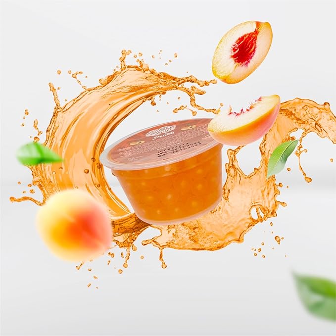 Popping Boba 3-Party flavors kit Dragon Fruit, Peach, Kiwi | Bursting Boba, Popping Pearls | 1 pack 390 Grams Panda Products (Dragon | Peach | Kiwi)