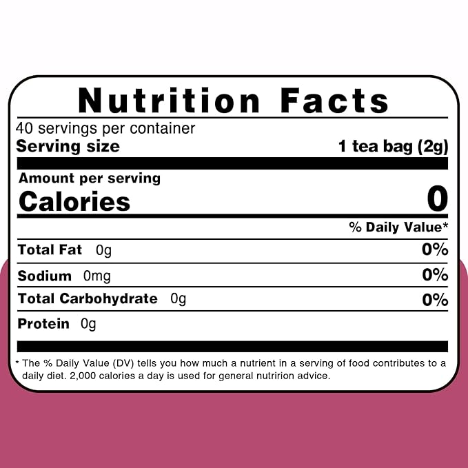 TEARELAE - Red Clover Tea Bags, 40 Count - Premium Natural Red Clover Herb - Caffeine-free Herbal Tea - Non-GMO - Support Skin Health