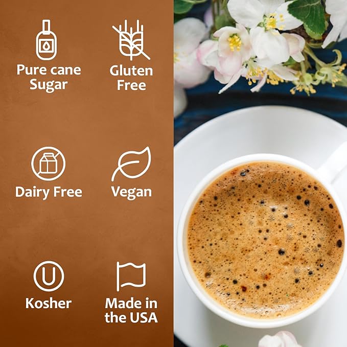 Syruvia Coffee Syrup, French Vanilla Flavored Syrup for Drinks, Lattes, and Desserts – 25.4 fl oz