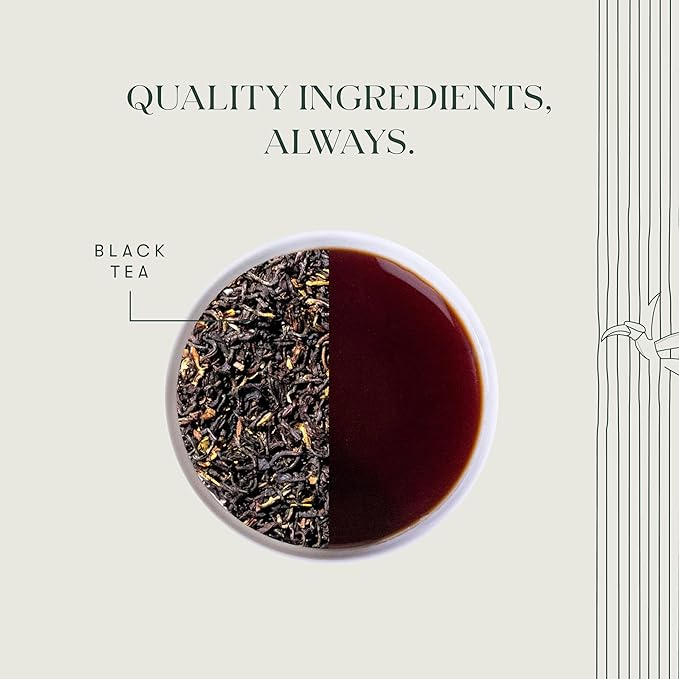 Luxmi Estates Tale of Two Estates Organic English Breakfast Tea (25 Tea Bags) Caffeinated Tea Bags For A Morning Boost and Natural Energy, With Certified Organic Darjeeling & Assam Black Tea