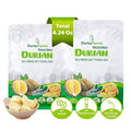 DARLAC FARMS Freeze Dried Durian Bites Pack 2 (0.7 Oz x 6 Counts), Premium Organic Crispy Crunchy Natural Healthy Fruit Snacks for Kids & All Ages, No Sugar Added