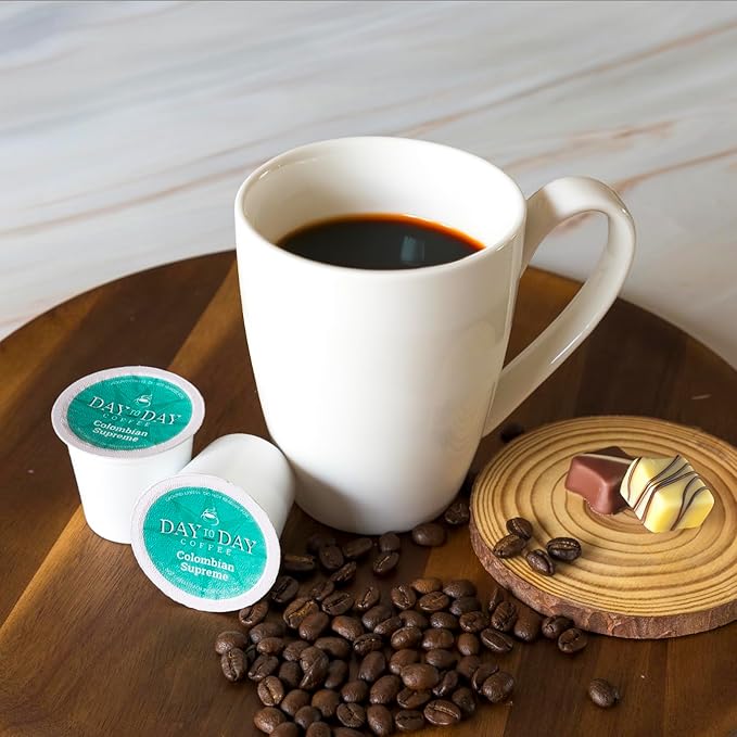 Day To Day 120-Count Colombian Supreme Light Roast Single Serve Coffee Pods for K-Cup Keurig Brewers