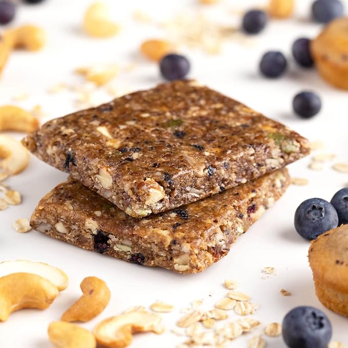 PROBAR - MEAL Bar, Blueberry Muffin, Non-GMO, Gluten-Free, Healthy, Plant-Based, Whole-Food Ingredients, Natural Energy (12 Count)