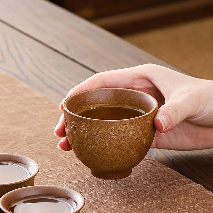 Lifting Beam Pot Style Rough Pottery Tea Set, Boiled Over Open Fire, Gift Box Packaging Suitable for Mother'S Day, Father'S Day, Christmas, Birthday Parties, Company Gifts