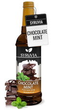 Syruvia Coffee Syrup, Chocolate Mint Flavored Syrup for Drinks, Lattes, and Desserts – 25.4 fl oz,