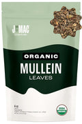 J Mac Botanicals Organic Mullein Leaves (4 oz) Certified USDA Organic. Loose Leaf Mullein Herbal Tea