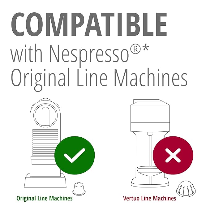 Nite Owl 120ct Nespresso Original Machine Compatible Pods I Intensity 10 I Aluminum Coffee Capsules I Ristretto Italiano I Arabica Espresso Dark Roast I Fully Nespresso Compatible