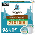 Caribou Coffee Caribou Blend Decaf Keurig Single-Serve K-Cup Pods, Medium Roast Coffee, 96 Count (Pack of 4)